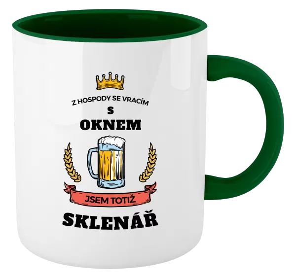Hrnek Z hospody se vracím - Sklenář