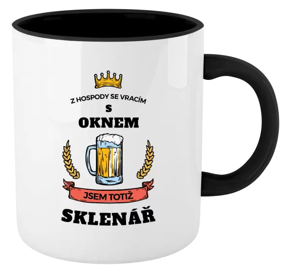 Hrnek Z hospody se vracím - Sklenář