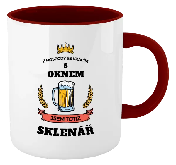 Hrnek Z hospody se vracím - Sklenář