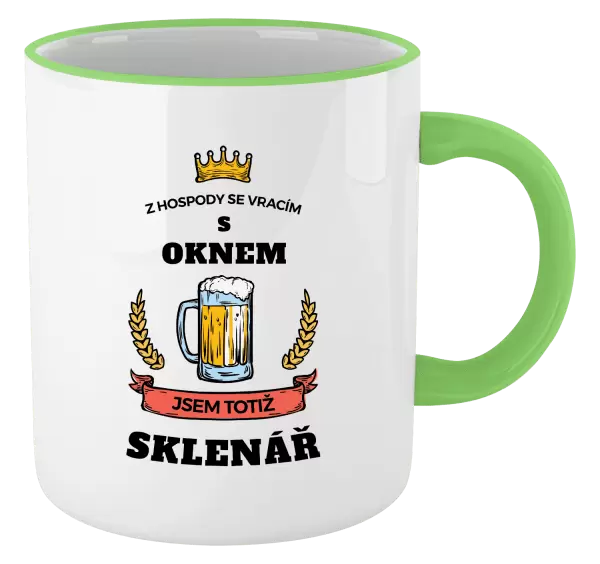 Hrnek Z hospody se vracím - Sklenář