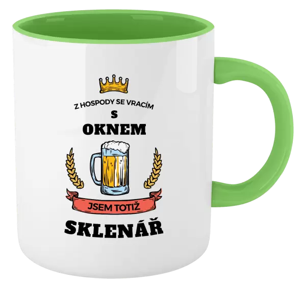 Hrnek Z hospody se vracím - Sklenář