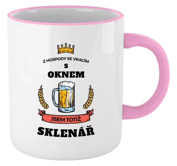 Hrnek Z hospody se vracím - Sklenář