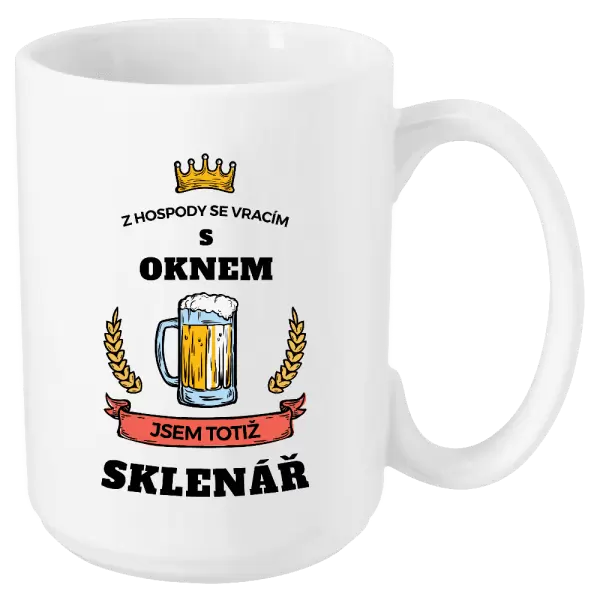 Hrnek Z hospody se vracím - Sklenář