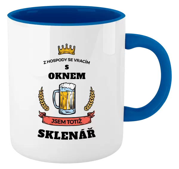 Hrnek Z hospody se vracím - Sklenář
