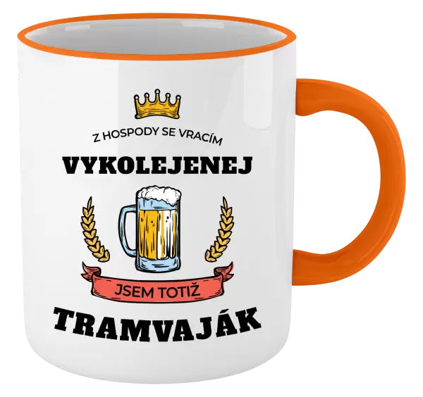 Hrnek Z hospody se vracím - Tramvaják