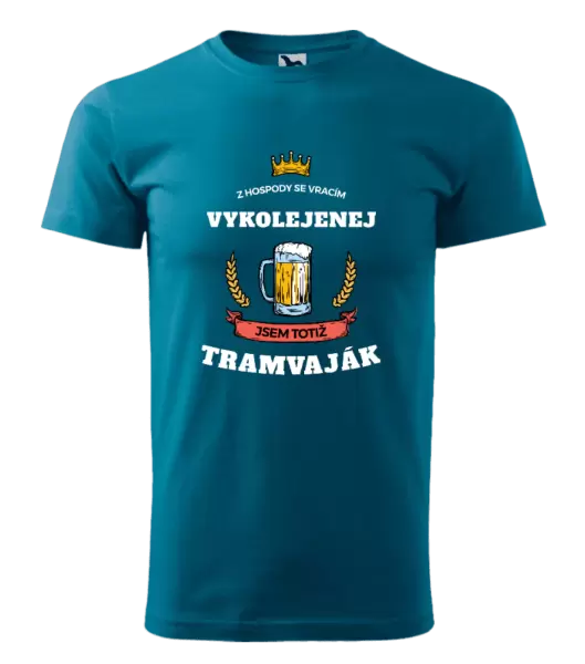 Pánské tričko Z hospody se vracím - Tramvaják