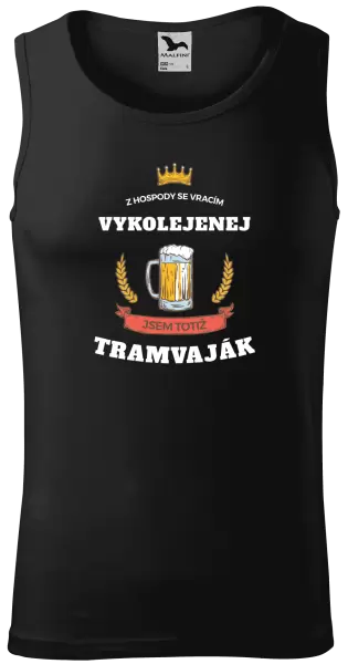 Pánské tílko Z hospody se vracím - Tramvaják