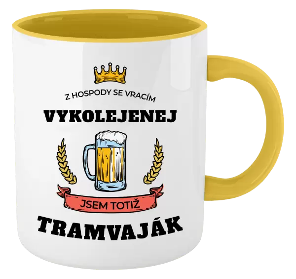 Hrnek Z hospody se vracím - Tramvaják