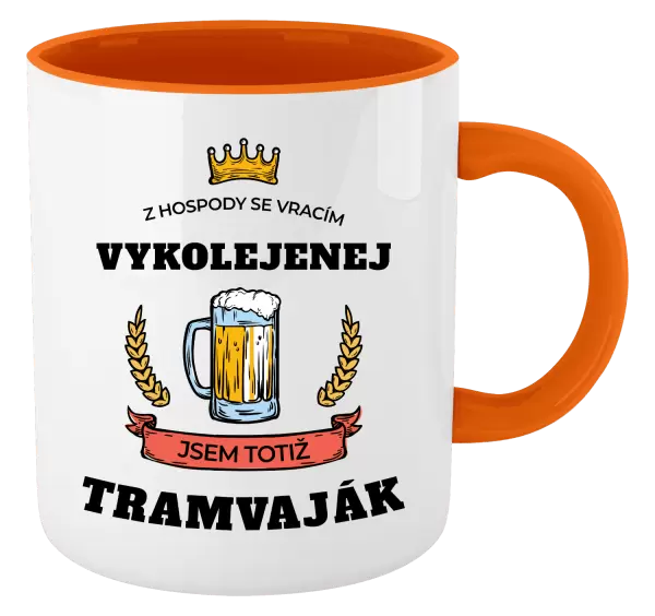 Hrnek Z hospody se vracím - Tramvaják