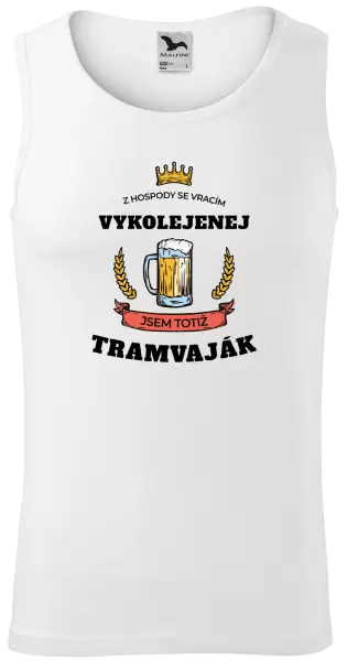 Pánské tílko Z hospody se vracím - Tramvaják