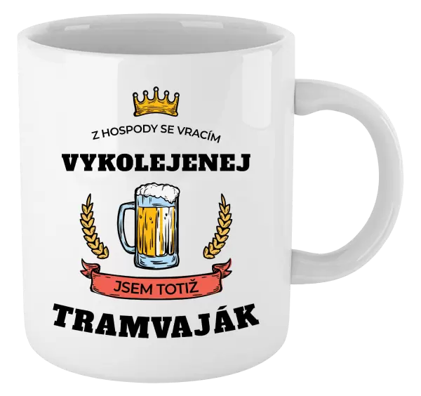 Hrnek Z hospody se vracím - Tramvaják