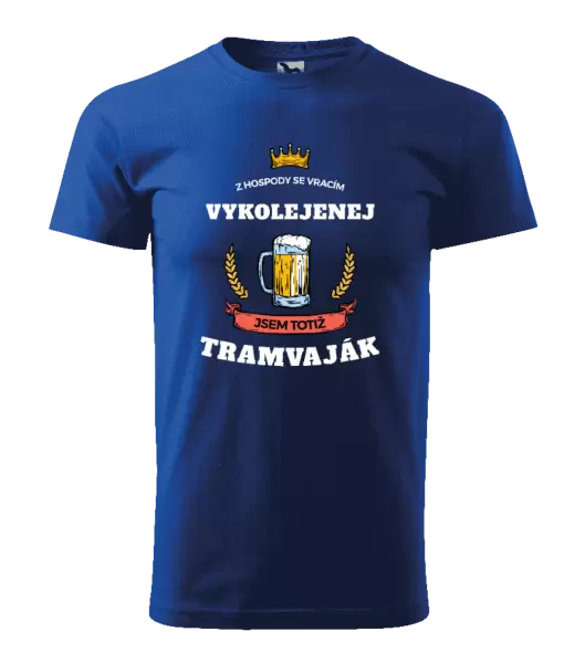 Pánské tričko Z hospody se vracím - Tramvaják