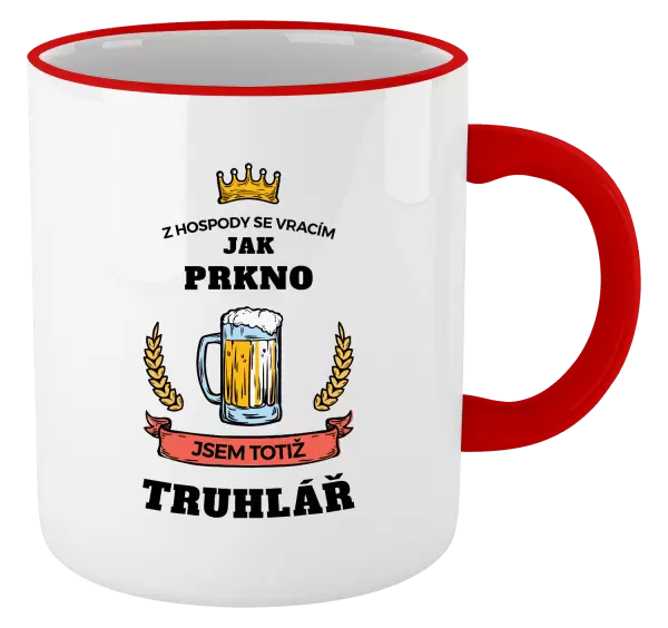 Hrnek Z hospody se vracím - Truhlář