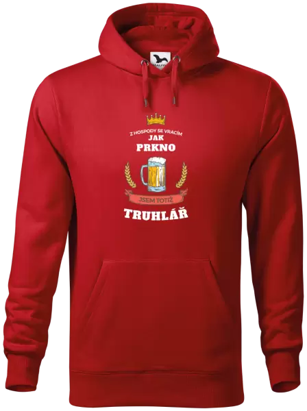Pánská mikina Z hospody se vracím - Truhlář