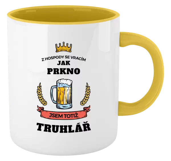 Hrnek Z hospody se vracím - Truhlář