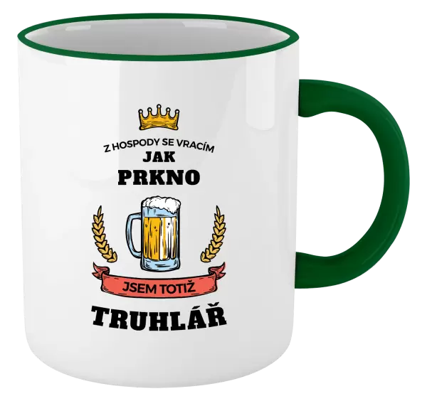 Hrnek Z hospody se vracím - Truhlář
