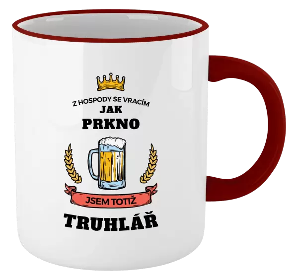 Hrnek Z hospody se vracím - Truhlář
