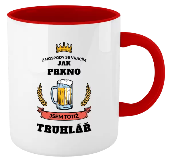 Hrnek Z hospody se vracím - Truhlář