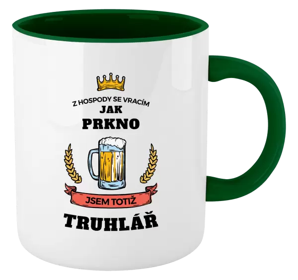 Hrnek Z hospody se vracím - Truhlář