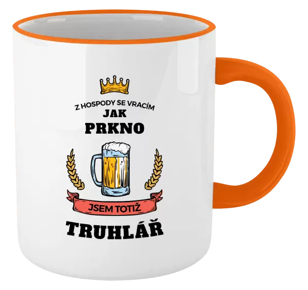 Hrnek Z hospody se vracím - Truhlář