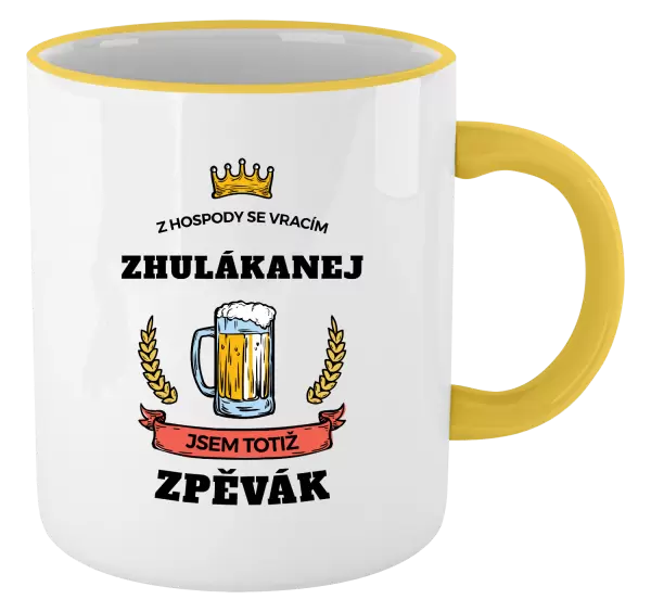 Hrnek Z hospody se vracím - Zpěvák