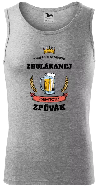 Pánské tílko Z hospody se vracím - Zpěvák