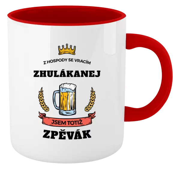 Hrnek Z hospody se vracím - Zpěvák