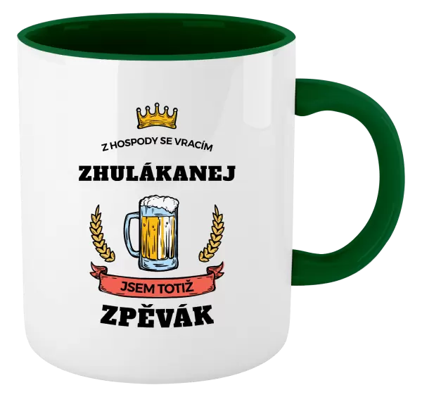 Hrnek Z hospody se vracím - Zpěvák