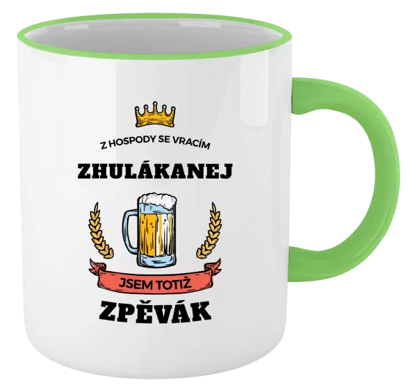 Hrnek Z hospody se vracím - Zpěvák