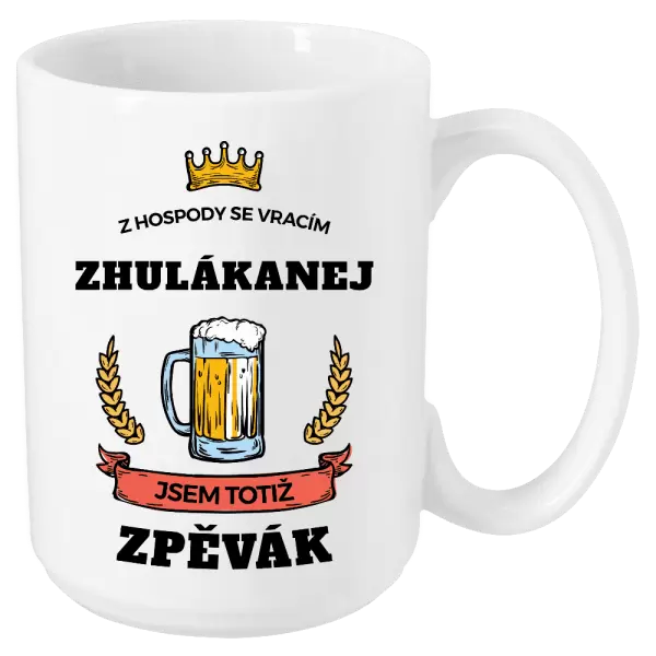 Hrnek Z hospody se vracím - Zpěvák