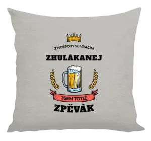 Polštář Z hospody se vracím - Zpěvák
