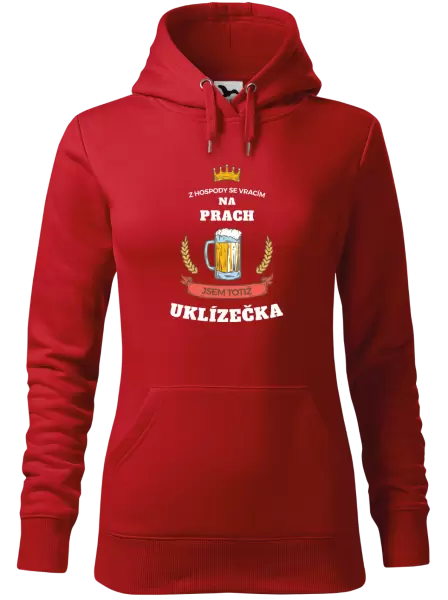 Dámská mikina Z hospody se vracím - Uklízečka