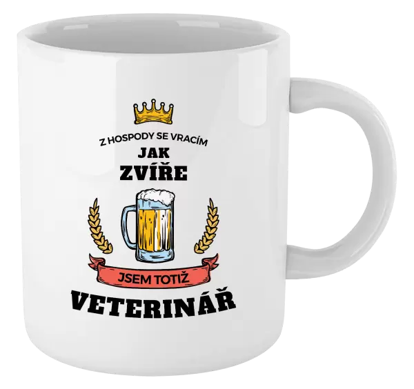 Hrnek Z hospody se vracím - Veterinář