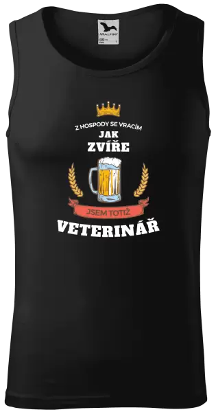 Pánské tílko Z hospody se vracím - Veterinář
