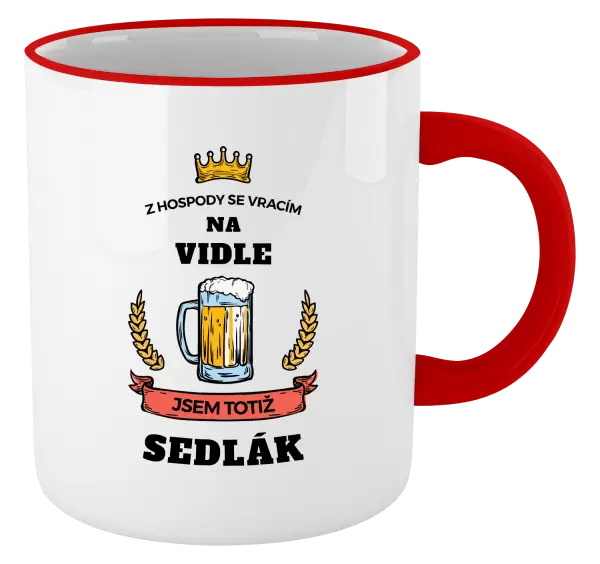 Hrnek Z hospody se vracím - Sedlák