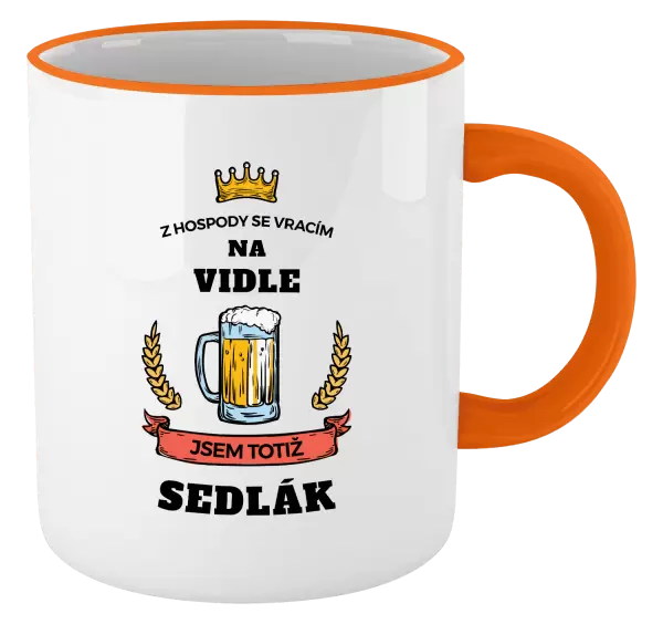 Hrnek Z hospody se vracím - Sedlák