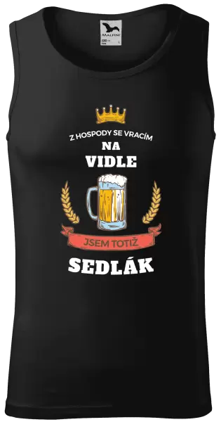 Pánské tílko Z hospody se vracím - Sedlák