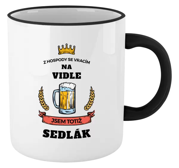 Hrnek Z hospody se vracím - Sedlák