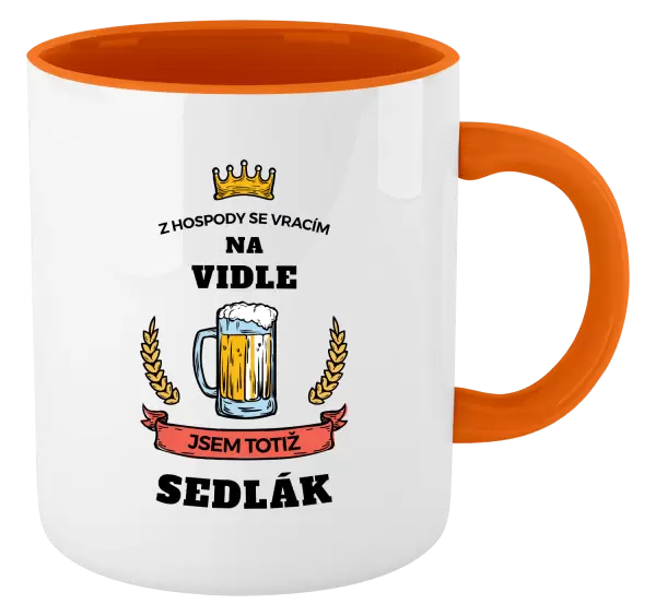 Hrnek Z hospody se vracím - Sedlák