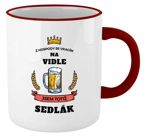 Hrnek Z hospody se vracím - Sedlák