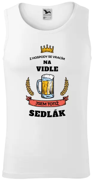 Pánské tílko Z hospody se vracím - Sedlák