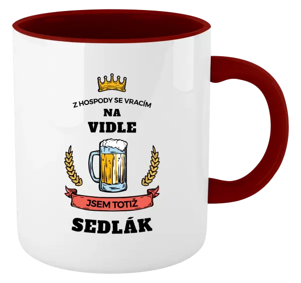 Hrnek Z hospody se vracím - Sedlák