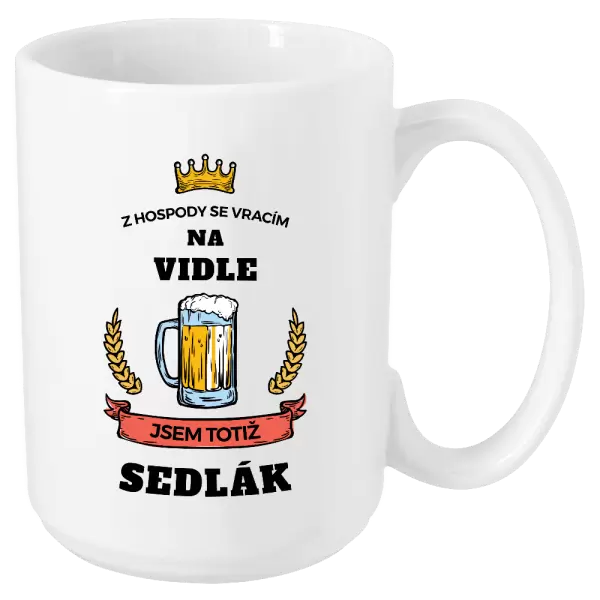 Hrnek Z hospody se vracím - Sedlák