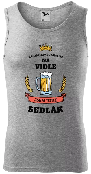 Pánské tílko Z hospody se vracím - Sedlák