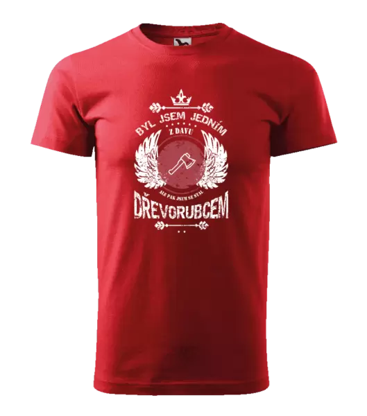 Pánské tričko Byl jsem jedním z davu, ale pak jsem se stal dřevorubcem