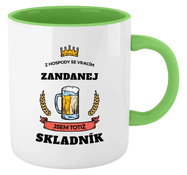 Hrnek Z hospody se vracím - Skladník