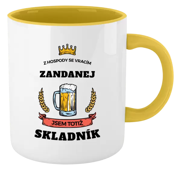 Hrnek Z hospody se vracím - Skladník