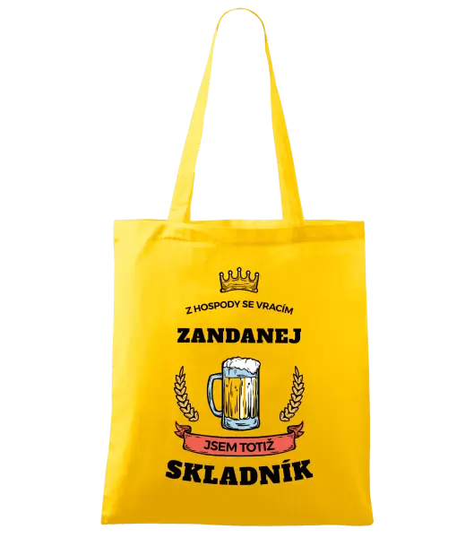 Látková taška Z hospody se vracím - Skladník