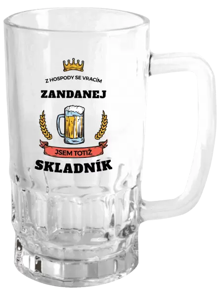 Půllitr Z hospody se vracím - Skladník