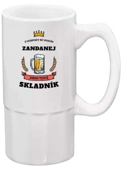 Půllitr Z hospody se vracím - Skladník